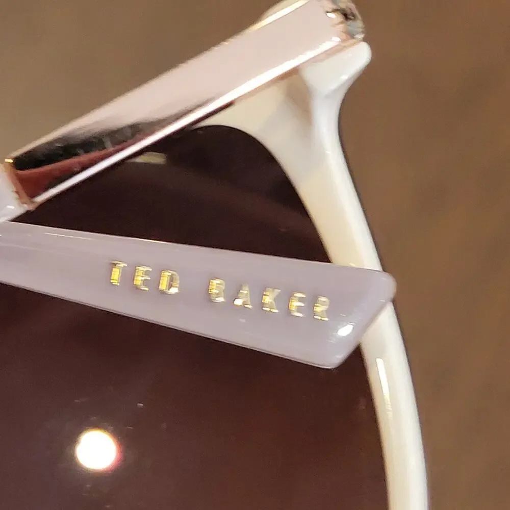 Ted Baker London Women's Sunglasses TBW109 TAU Taupe Cat Eye 56-17-140 with Case